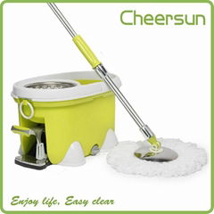 360 spin mop to easy portable with wheels