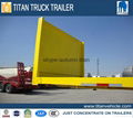 40ft 3 axle flatbed semi trailer with sidewall