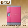 Four Tier School Lockers ABS Plastic Fuchisia 3