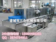 Stainless steel turnover box washer