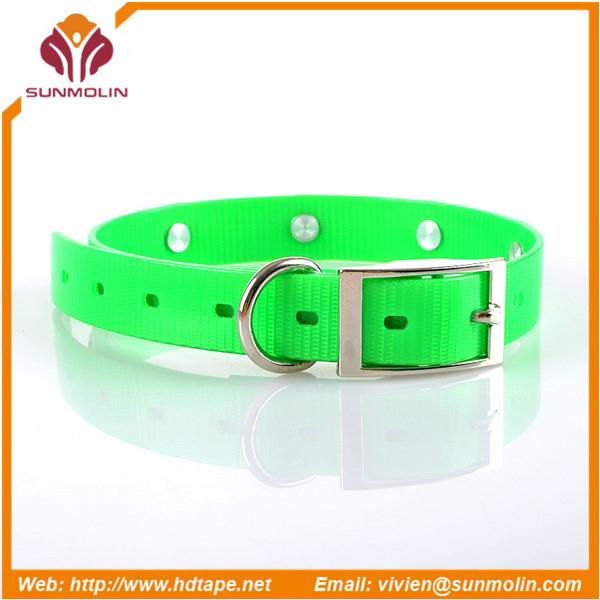 durable tpu coated dog collars