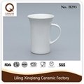 2015 cheap porcelain white ceramic mug 2