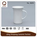 2015 cheap porcelain white ceramic mug