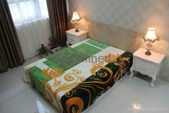 100% Polyester  raschel High Class quality blankets 