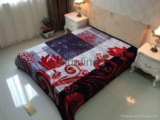 100% Polyester  raschel High Class quality blankets  2