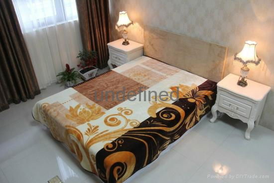 100% Polyester  raschel High Class quality blankets  4