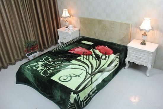 100% Polyester  raschel High Class quality blankets 