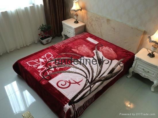 100% Polyester  raschel High Class quality blankets  2