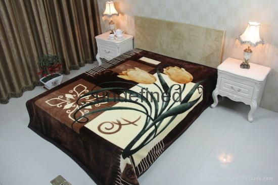 100% Polyester  raschel High Class quality blankets  3