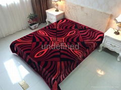 100% Polyester  raschel High Class quality blankets 