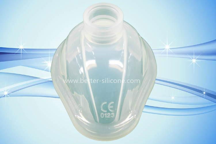 Medical LSR Silicone CPR Mask   for Resuscitator 5