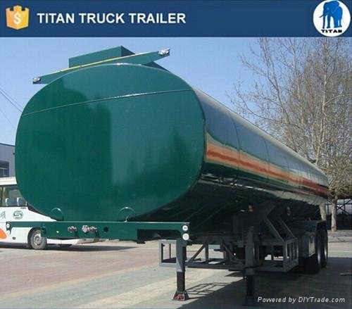 3 axle 60000 liter fuel trailer with air suspension axle 4