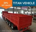 TITAN 40 ton Flatbed Dropside Trailer with Sidewall 1