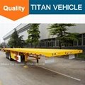 TITAN 3 axle 40ft Flatbed Trailer with 40ton 60 ton loading capacity 4