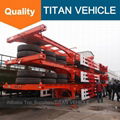 TITAN 3 axle 20ft 40ft Container Chassis Skeletal Semi Trailer 2