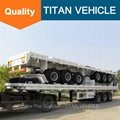 TITAN 3 Axle 4 axle 40 ton 60 ton Side Wall Flatbed Semi Trailer with dropside 1
