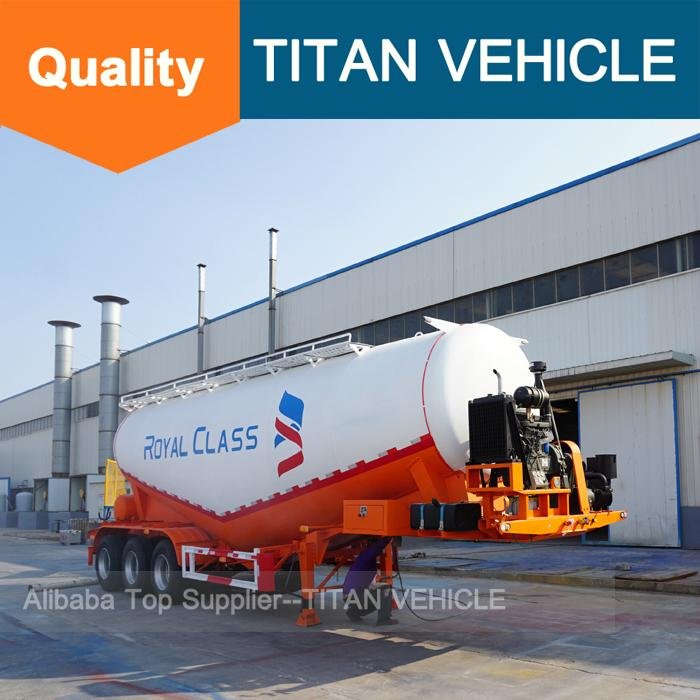 TITAN 3 axle 60cbm bulk cement tanker trailer for sale 3