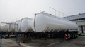3 Axle 40000 Liters Fuel Tanker Trailer with sinotruck tractor 4