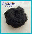 factory sell recycled black color polyester staple fiber