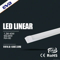 4ft 40W 3600lm linear led light with CE, RoHS certs