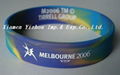 Double Sides Printing Silicone Wristband, silicone wrist band