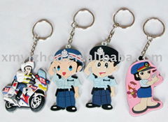 Cute couple keychain of cartoon style