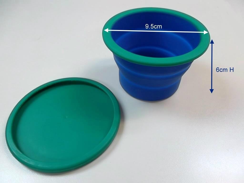 Home use temperature color change silicone cup