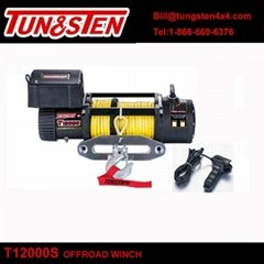Tungsten 4wd off-road winch T12000S 12000lbs pulling