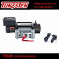 TUNGSTEN T9500 9500lbs electirc power China rescue truck winch with wire rope