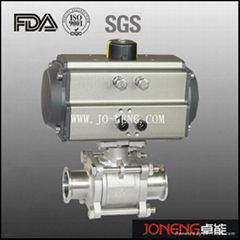 Stainless Steel Pneumatic High Purity 3piece Ball Valve(JN-BLV1001)