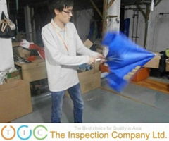 During Production Inspection for Umbrella in Vietnam