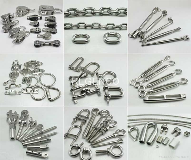 China Factory Cheap and High Quality Stainless Rigging Marine Hardware