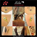  Cosmetic Standard Body Art Waterproof Custom Tattoo Stickers / Gold Tattoo  1