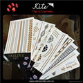 Mixed Gold & Sliver temporary gold foil tattoo sticker 1