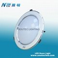 6' Round aluminum 18w high power SMD commercial led embedded down light 
