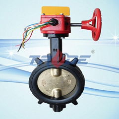 wafer butterfly valve for fire fighting