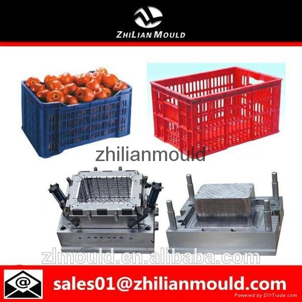 taizhou high quality plastic vegetable crate injection mould supplier