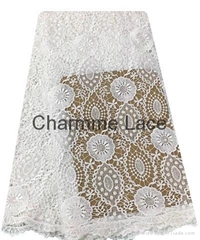 CORD/GUIPURE LACE WITH SEQUINS