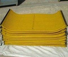 Polyurethane filtering mesh