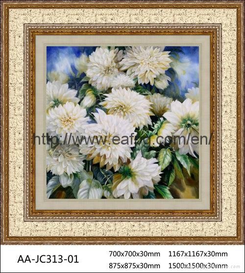 modern house design decorative flowers oil painting on canvas
