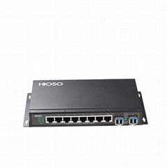 100/1000M 8 TP + 2 SFP uplink/cascaded Industrial Ethernet Switch
