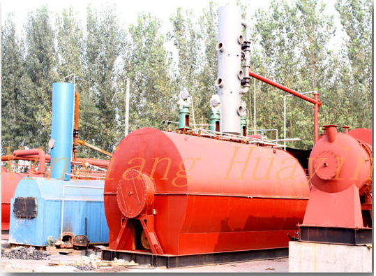 huayin hot sale waste tyre to oil pyrolysis machine 3