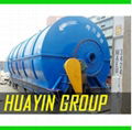 Zero Pollution waste tire pyrolysis into diedel oil Supplied By Xinxiang Huayin 1