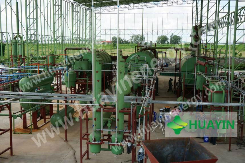 Without any emmision waste plastic recycling to fuel oil machine 5