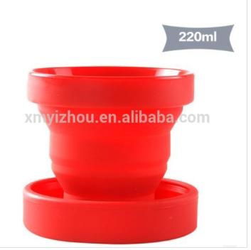 Funny silicone rubber folding cup for kids