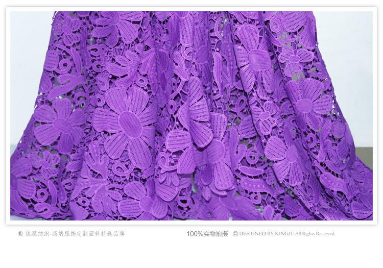 China Supplier New Style Lace Fabric For Fashion Dresses Guipure Lace 4