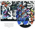 New Arrival Butterfly Digital Print garments fabrics  For Wedding Dress Fabrics 4