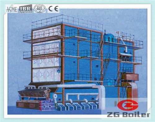 SHL Series Chain Grate Biomass Stalks Fired Boiler in Beer Factory