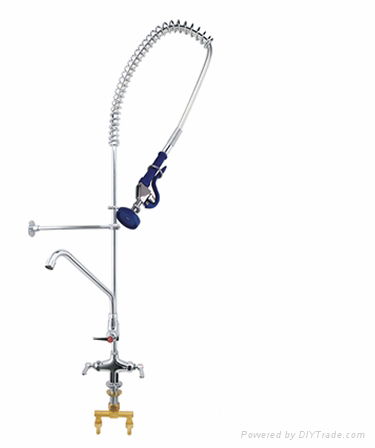 Popular Desk Mounted Commercial Pre-Rinse Unit with Pot Filler 6" Spout