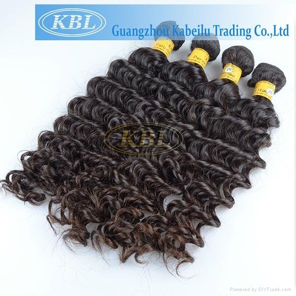 KBL Wholesale Hair Extensions, 100% Peruvian Virgin Human Hair Natural Color